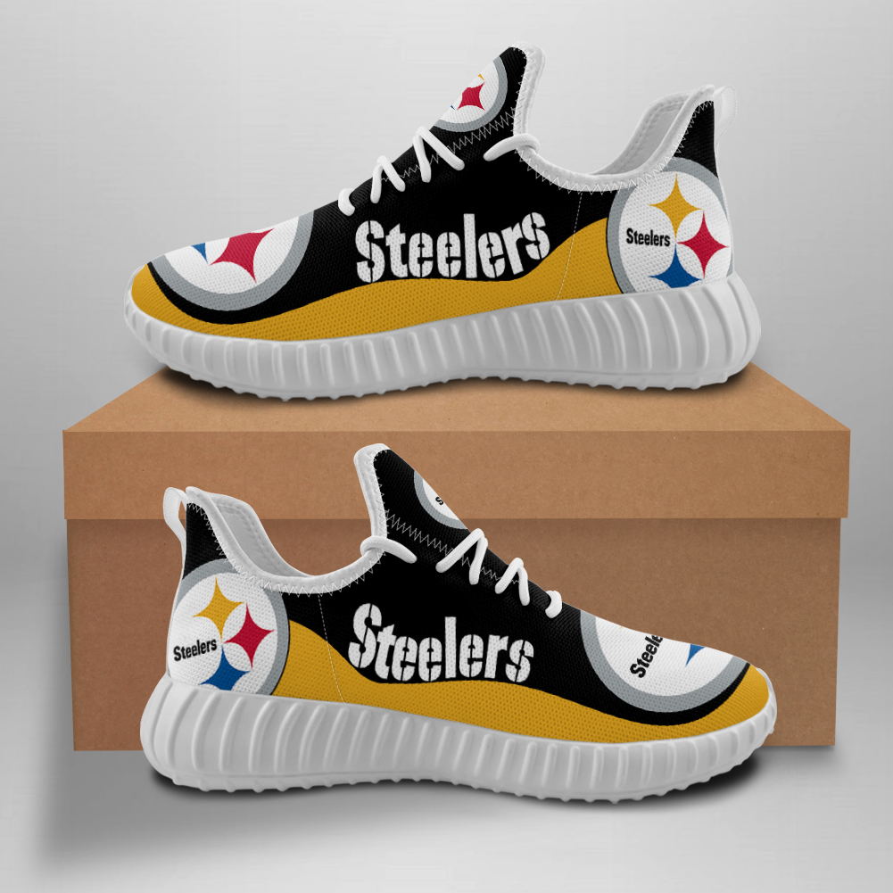 Men's NFL Pittsburgh Steelers Mesh Knit Sneakers/Shoes 016